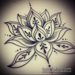 Фото Эскизы тату лотос - 19062017 - пример - 096 Sketches of tattoo lotus - tatufoto.com