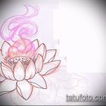 Фото Эскизы тату лотос - 19062017 - пример - 103 Sketches of tattoo lotus - tatufoto.com