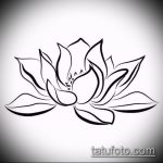 Фото Эскизы тату лотос - 19062017 - пример - 105 Sketches of tattoo lotus - tatufoto.com