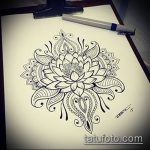 Фото Эскизы тату лотос - 19062017 - пример - 111 Sketches of tattoo lotus - tatufoto.com