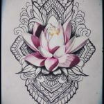 Фото Эскизы тату лотос - 19062017 - пример - 113 Sketches of tattoo lotus - tatufoto.com