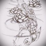 Фото Эскизы тату лотос - 19062017 - пример - 120 Sketches of tattoo lotus - tatufoto.com