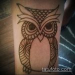 Фото рисунок совы хной мехенди - 04062017 - пример - 005 owl henna