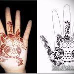 Фото рисунок совы хной мехенди - 04062017 - пример - 008 owl henna