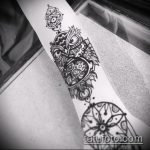 Фото рисунок совы хной мехенди - 04062017 - пример - 010 owl henna