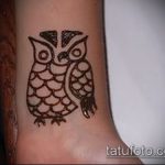 Фото рисунок совы хной мехенди - 04062017 - пример - 020 owl henna