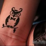 Фото рисунок совы хной мехенди - 04062017 - пример - 021 owl henna