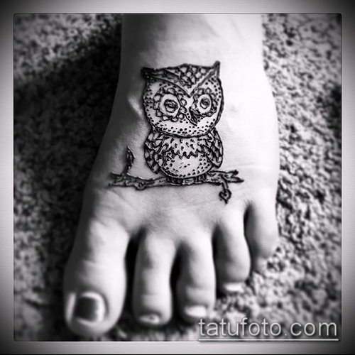 Фото рисунок совы хной мехенди - 04062017 - пример - 024 owl henna