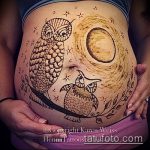 Фото рисунок совы хной мехенди - 04062017 - пример - 034 owl henna