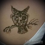 Фото рисунок совы хной мехенди - 04062017 - пример - 037 owl henna