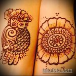 Фото рисунок совы хной мехенди - 04062017 - пример - 041 owl henna
