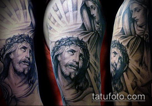 Фото тату Иисуса Христа — 07062017 — пример — 025 Photos tattoo of Jesus Christ