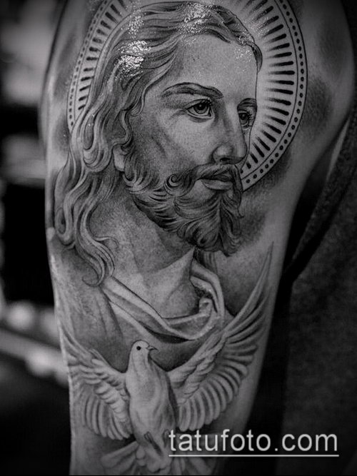 Фото тату Иисуса Христа — 07062017 — пример — 030 Photos tattoo of Jesus Christ