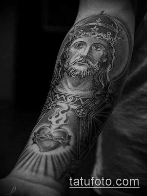 Фото тату Иисуса Христа — 07062017 — пример — 035 Photos tattoo of Jesus Christ