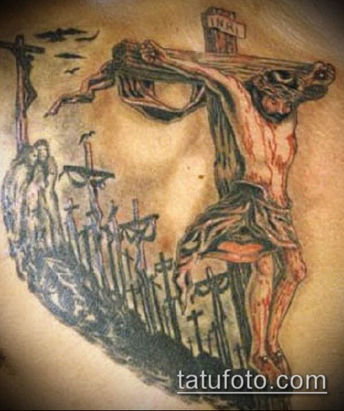 Фото тату Иисуса Христа — 07062017 — пример — 037 Photos tattoo of Jesus Christ