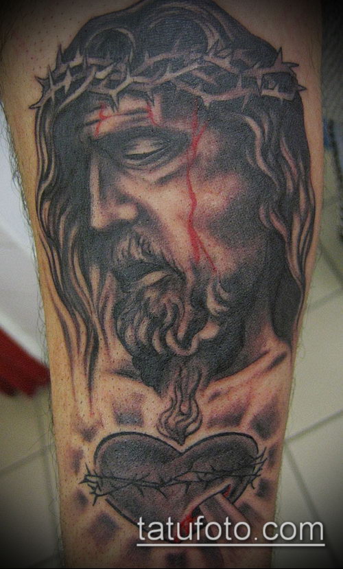Фото тату Иисуса Христа — 07062017 — пример — 040 Photos tattoo of Jesus Christ