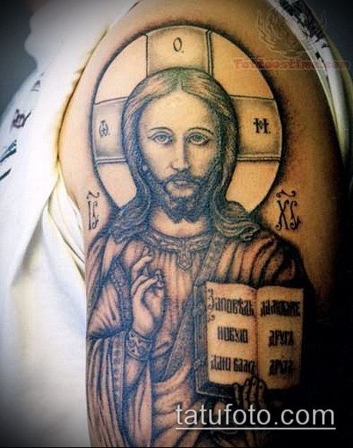 Фото тату Иисуса Христа — 07062017 — пример — 058 Photos tattoo of Jesus Christ