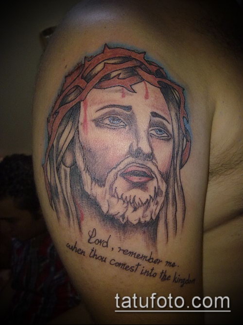 Фото тату Иисуса Христа — 07062017 — пример — 059 Photos tattoo of Jesus Christ