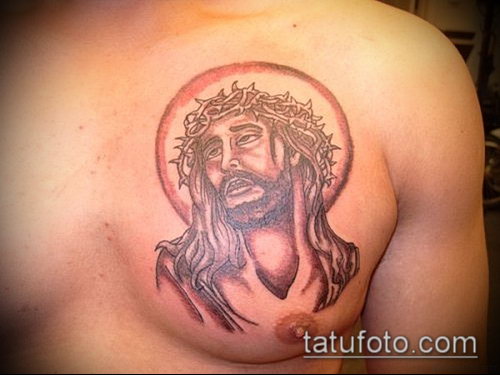 Фото тату Иисуса Христа — 07062017 — пример — 064 Photos tattoo of Jesus Christ