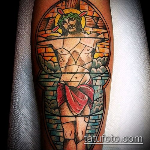 Фото тату Иисуса Христа — 07062017 — пример — 066 Photos tattoo of Jesus Christ