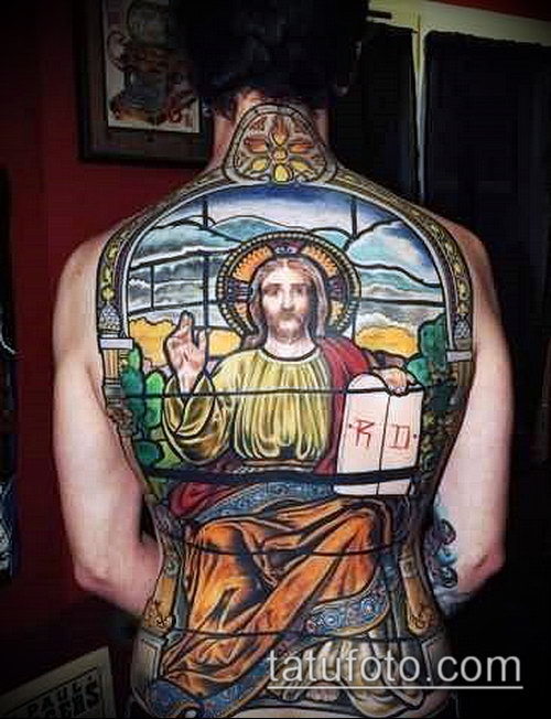 Фото тату Иисуса Христа — 07062017 — пример — 068 Photos tattoo of Jesus Christ