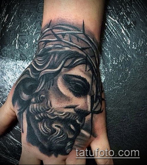 Фото тату Иисуса Христа — 07062017 — пример — 072 Photos tattoo of Jesus Christ