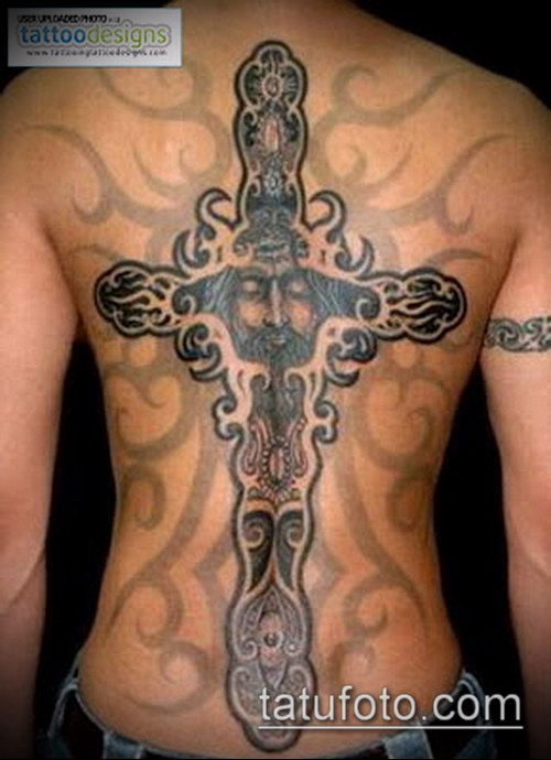 Фото тату Иисуса Христа — 07062017 — пример — 077 Photos tattoo of Jesus Christ
