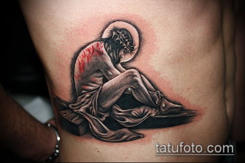 Фото тату Иисуса Христа — 07062017 — пример — 092 Photos tattoo of Jesus Christ