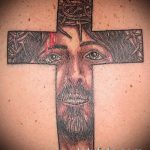 Фото тату Иисуса Христа №574 - классный вариант рисунка, который легко можно использовать для преобразования и нанесения как тату иисуса христа на предплечье
