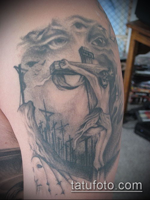 Фото тату Иисуса Христа — 07062017 — пример — 136 Photos tattoo of Jesus Christ._428 — копия