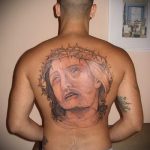 Фото тату Иисуса Христа №518 - классный вариант рисунка, который хорошо можно использовать для доработки и нанесения как тату иисуса христа на груди