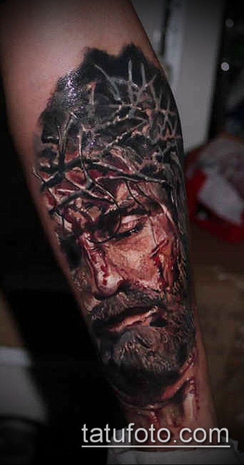 Фото тату Иисуса Христа — 07062017 — пример — 218 Photos tattoo of Jesus Christ