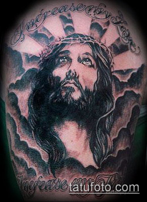 Фото тату Иисуса Христа — 07062017 — пример — 249 Photos tattoo of Jesus Christ