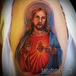 Фото тату Иисуса Христа №85 - эксклюзивный вариант рисунка, который хорошо можно использовать для доработки и нанесения как тату иисуса христа в кресте