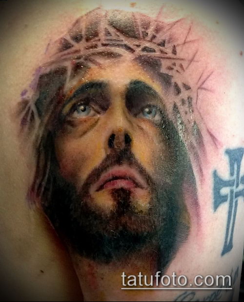 Фото тату Иисуса Христа — 07062017 — пример — 255 Photos tattoo of Jesus Christ