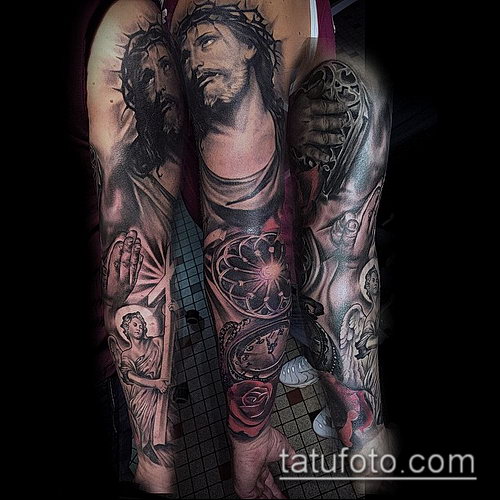 Фото тату Иисуса Христа — 07062017 — пример — 295 Photos tattoo of Jesus Christ._322 — копия
