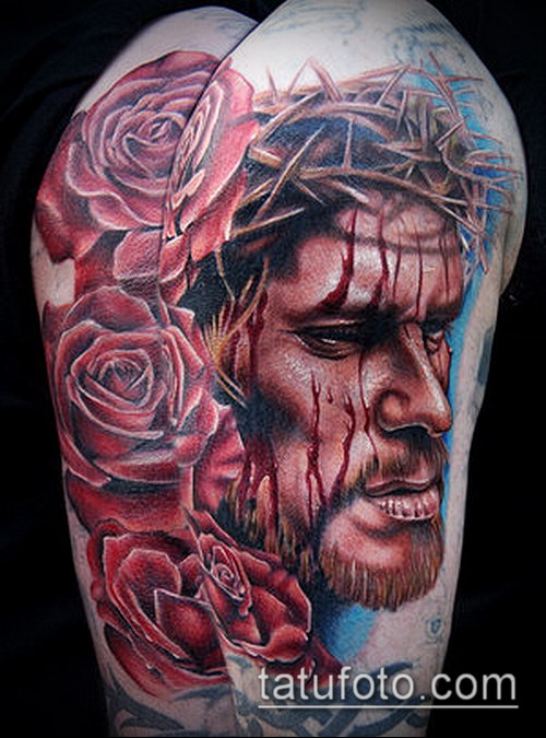 Фото тату Иисуса Христа — 07062017 — пример — 302 Photos tattoo of Jesus Christ