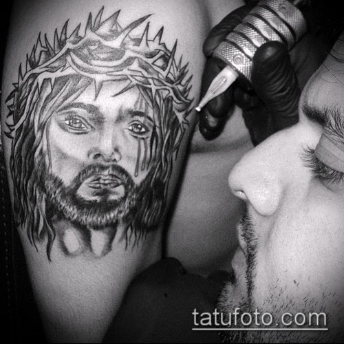 Фото тату Иисуса Христа — 07062017 — пример — 305 Photos tattoo of Jesus Christ