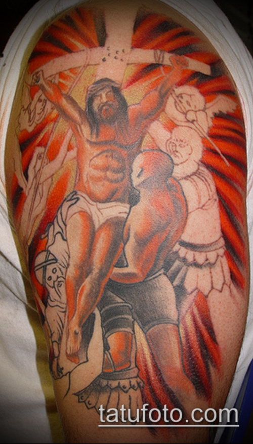 Фото тату Иисуса Христа — 07062017 — пример — 307 Photos tattoo of Jesus Christ
