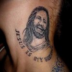 Фото тату Иисуса Христа №182 - классный вариант рисунка, который успешно можно использовать для доработки и нанесения как тату иисуса христа на запястье