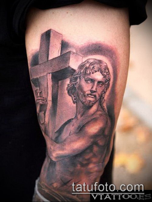 Фото тату Иисуса Христа — 07062017 — пример — 320 Photos tattoo of Jesus Christ