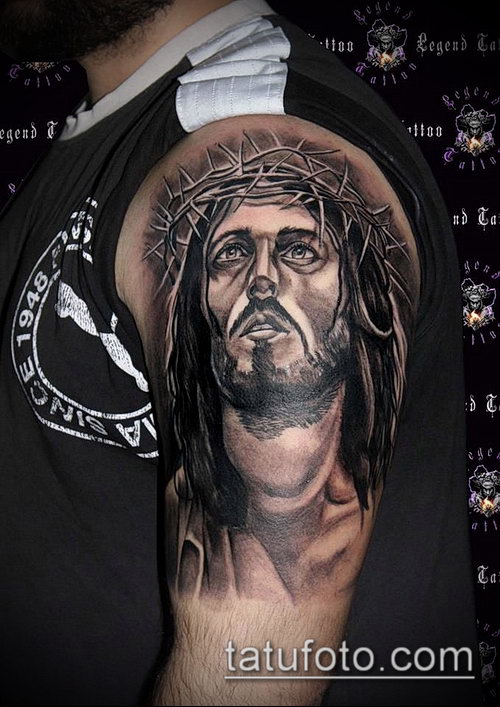 Фото тату Иисуса Христа — 07062017 — пример — 324 Photos tattoo of Jesus Christ