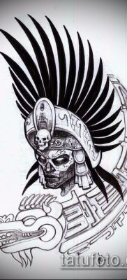 Фото тату ацтеков — 01062017 — пример — 007 Aztec tattoo