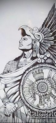 Фото тату ацтеков — 01062017 — пример — 008 Aztec tattoo