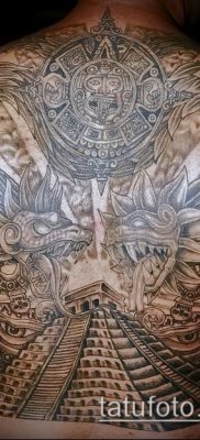 Фото тату ацтеков — 01062017 — пример — 012 Aztec tattoo