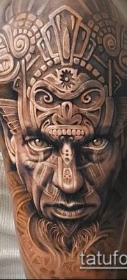 Фото тату ацтеков — 01062017 — пример — 013 Aztec tattoo