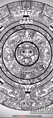 Фото тату ацтеков — 01062017 — пример — 017 Aztec tattoo