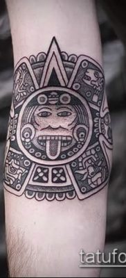 Фото тату ацтеков — 01062017 — пример — 029 Aztec tattoo