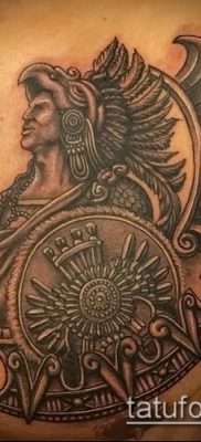 Фото тату ацтеков — 01062017 — пример — 037 Aztec tattoo