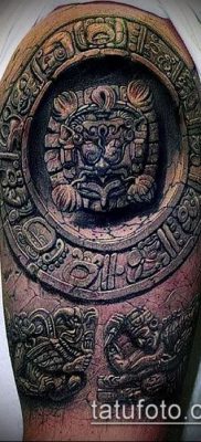 Фото тату ацтеков — 01062017 — пример — 041 Aztec tattoo